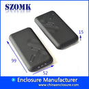 CAJA DE PLASTICO NEGRA DE MANO  | AK-H-61 | CHINA ENCLOSURE